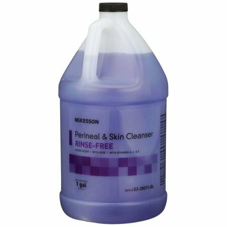 MCKESSON Rinse-Free Perineal Wash, Liquid, Fresh Scent, 1 Gal Jug, 4PK 53-28011-GL